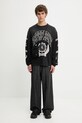 Represent longsleeve bawełniany Legacy Crest MLM100371 czarny