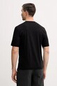 Odzież Sisley t-shirt bawełniany 3I1XS104O czarny