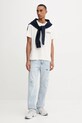 Bavlnené tričko Guess Jeans M5YI09.K8FQ4 béžová AW25