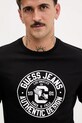 Guess Jeans t-shirt bawełniany czarny M5YI29.K8HM0