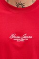 Βαμβακερό μπλουζάκι Guess Jeans κόκκινο M5YI61.K8FQ4