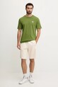 adidas Originals t-shirt bawełniany Trefoil Essential JV5938 zielony AW25