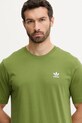 adidas Originals t-shirt bawełniany Trefoil Essential zielony JV5938