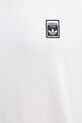 Bombažna majica z dolgimi rokavi adidas Originals Graphic Lo Tee JW0164 bela