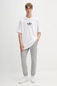 adidas Originals tricou din bumbac Oversize Tee JX1515 alb AW25