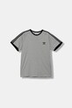Βαμβακερό μπλουζάκι adidas Originals 3-Stripes βαμβάκι γκρί JY1369