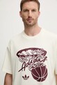 adidas Originals t-shirt Hot Shot Tee bézs JY3651