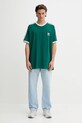 adidas Originals t-shirt bawełniany 3-Stripes KA0471 zielony AW25