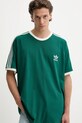 adidas Originals t-shirt bawełniany 3-Stripes zielony KA0471