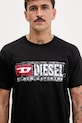 Бавовняна футболка Diesel T-NORM-T6 чорний A19436.0PLAT