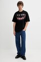 Diesel t-shirt bawełniany T-BOXT-T21 A19617.0PLAT czarny AW25