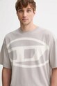 Diesel tricou din bumbac T-BOXT-BLEACH gri A14872.0QKAS