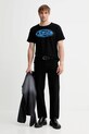 Diesel t-shirt bawełniany T-NORM-T1 A18660.0QKAP czarny AW25