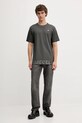Diesel t-shirt bawełniany T-NORM-T7 A18739.0IKBQ szary AW25