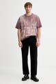 Diesel t-shirt bawełniany T-BOXT-T13 A19314.0KIBW brązowy AW25