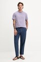 Marc O'Polo pamut póló 5000006576 lila AW25