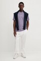 Marc O'Polo t-shirt bawełniany 5000006584 fioletowy AW25