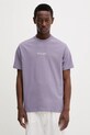 Odzież Marc O'Polo t-shirt bawełniany 5000006584 fioletowy