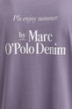 Marc O'Polo t-shirt bawełniany 5000006584 fioletowy