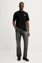 MSGM t-shirt bawełniany 3940MM117.257798 czarny AW25
