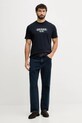 Guess t-shirt bawełniany M5BI05.I3Z14 granatowy NC25