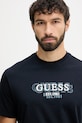 Guess t-shirt bawełniany granatowy M5BI05.I3Z14