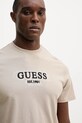 Guess t-shirt bawełniany beżowy M5BI05.I3Z14
