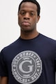 Guess t-shirt bawełniany granatowy M5BI15.K8FQ4