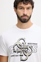 Guess t-shirt bawełniany biały M5BI72.I3Z14