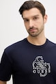 Guess t-shirt bawełniany granatowy M5BI76.I3Z14