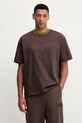 Odzież EA7 Emporio Armani t-shirt bawełniany AF12957.7X000154 brązowy