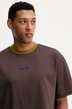 EA7 Emporio Armani t-shirt bawełniany brązowy AF12957.7X000154