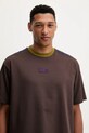 EA7 Emporio Armani t-shirt bawełniany brązowy AF12957.7X000404