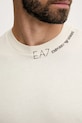 EA7 Emporio Armani t-shirt bawełniany AF13244.7X000147 beżowy