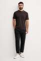 EA7 Emporio Armani t-shirt bawełniany AF13244.7X000147 brązowy AW25