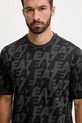 EA7 Emporio Armani t-shirt bawełniany szary AF10378.7M000980