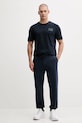Pamučna majica EA7 Emporio Armani AF13741.7X000127 mornarsko plava AW25