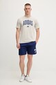 adidas t-shirt bawełniany Collegiate JM6415 beżowy AW25