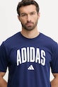 Bavlněné tričko adidas Collegiate modrá JM6417