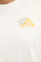 Памучна тениска adidas Food Grilled Cheese Graphic Tee JM6459 бежов
