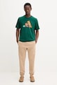 Бавовняна футболка adidas Doodle Hunt Skate Graphic T-Shirt JM6500 зелений AW25