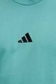 Bombažna kratka majica adidas Essentials JX0732 turkizna