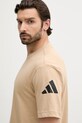 adidas t-shirt bawełniany Essentials zielony JX5666