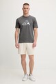 adidas pamut póló Camo Logo KA7130 szürke AW25