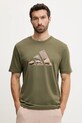 Βαμβακερό μπλουζάκι adidas Camo Logo βαμβάκι πράσινο KA7131