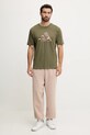 Βαμβακερό μπλουζάκι adidas Camo Logo KA7131 πράσινο AW25