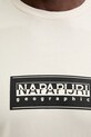 Бавовняна футболка Napapijri S-Box NP0A4I3LN1J1 бежевий