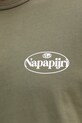 Napapijri t-shirt bawełniany S-Bradgate NP0A88UNG0A1 zielony