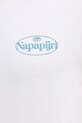 Napapijri t-shirt bawełniany S-Bradgate NP0A88UNMQL1 biały