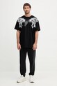 Bavlněné tričko PLEIN SPORT FAEC.MTK8360.STE001N černá AW25